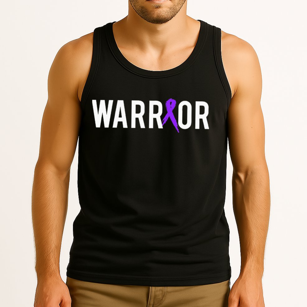 Pancreatic Cancer Warrior Design Gift For Cancer Awareness  Tank Top