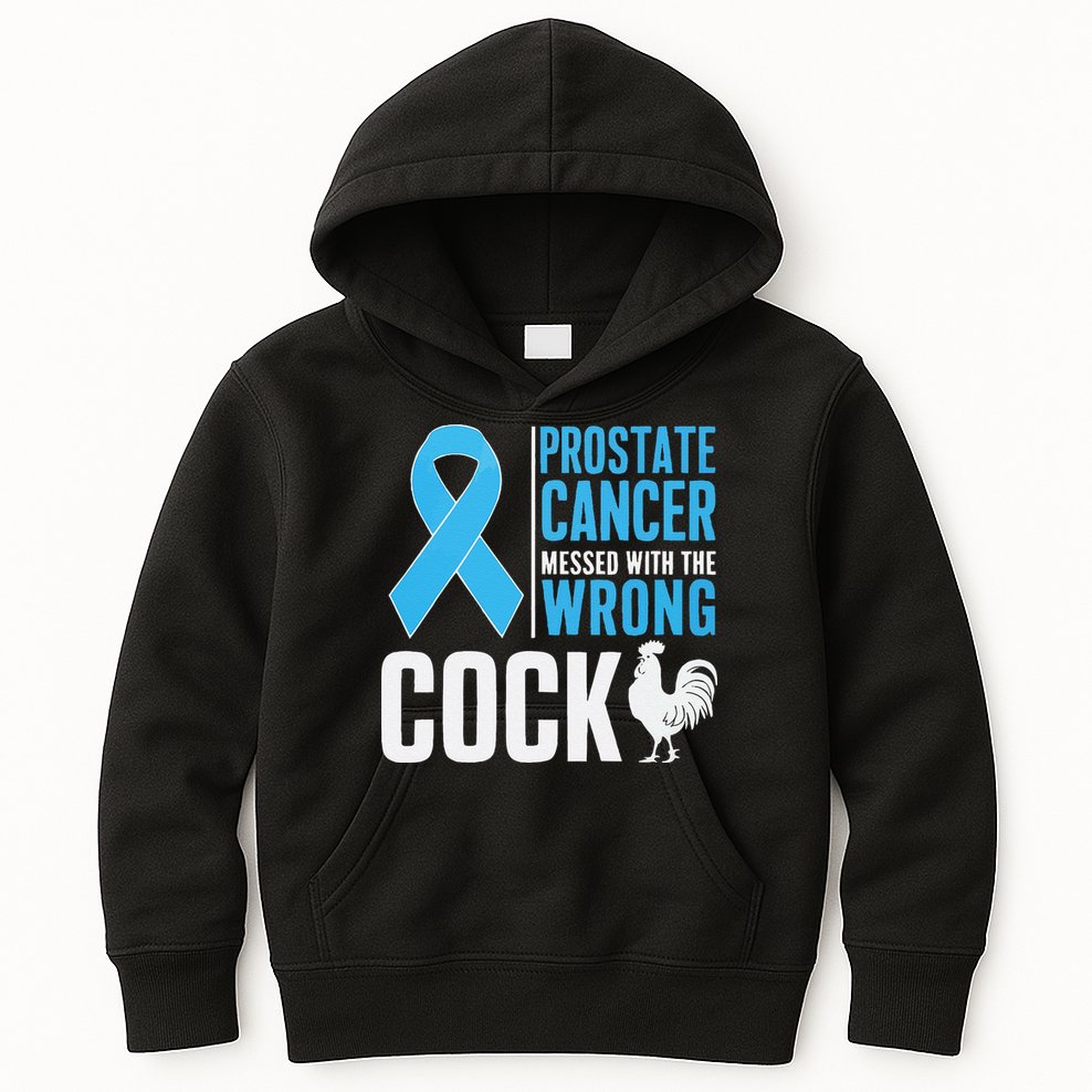 Prostate Cancer Warrior Prostate Cancer Awareness Kids Hoodie