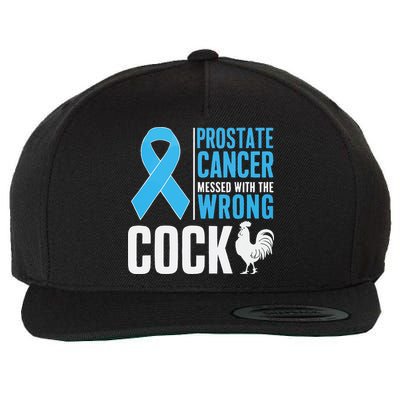 Prostate Cancer Warrior Prostate Cancer Awareness Wool Snapback Cap