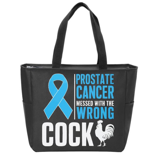 Prostate Cancer Warrior Prostate Cancer Awareness Zip Tote Bag