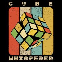 Puzzle Cube Whisperer Vintage Speed Cubing Math 7-Panel Snapback Hat