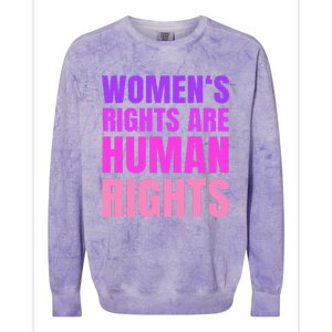 P.R.O Choice Women Rights Feminist Protest Colorblast Crewneck Sweatshirt