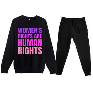 P.R.O Choice Women Rights Feminist Protest Premium Crewneck Sweatsuit Set