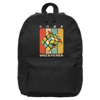 Puzzle Cube Whisperer Vintage Speed Cubing Math 16 in Basic Backpack
