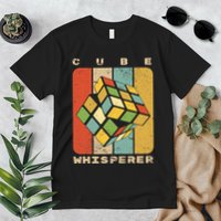 Puzzle Cube Whisperer Vintage Speed Cubing Math Premium T-Shirt