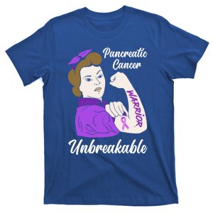 Pancreatic Cancer Warrior Unbreakable Pancreatic Cancer Gift T-Shirt