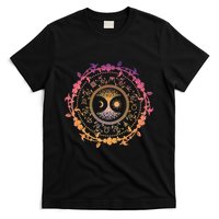 Pagan Calendar Wiccan Tree Of Life Wheel Of Year T-Shirt