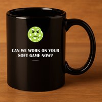 Pickleball Can We Work On Your Soft Game Now 11oz C Handle Ceramic Mug