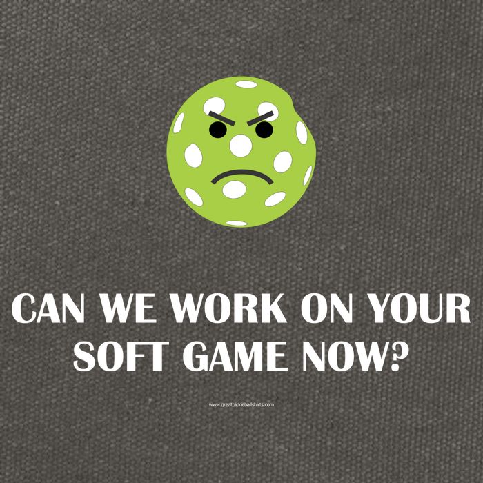 Pickleball Can We Work On Your Soft Game Now Cotton Canvas Backpack
