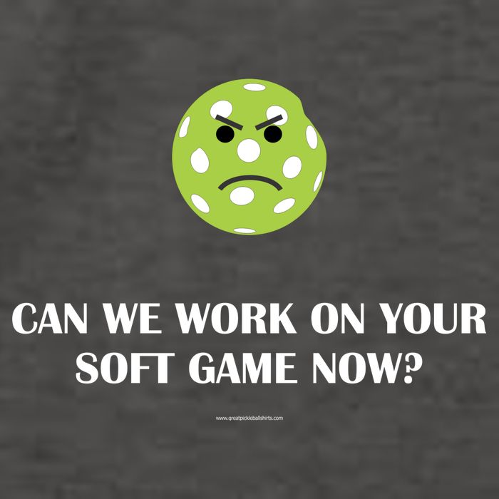 Pickleball Can We Work On Your Soft Game Now Vector Backpack