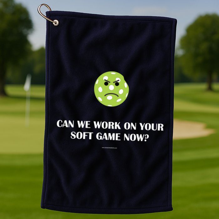 Pickleball Can We Work On Your Soft Game Now Golf Towel