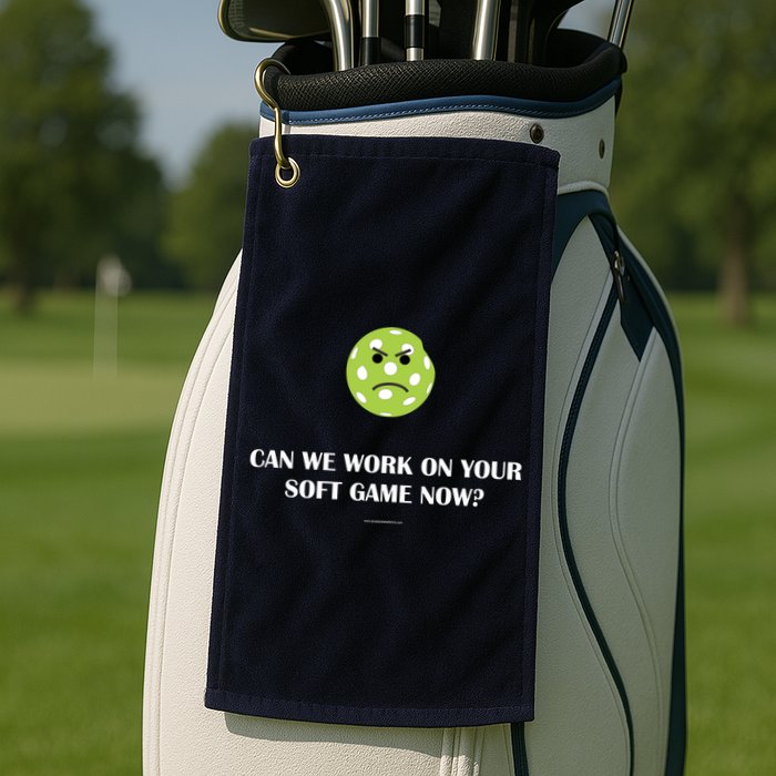 Pickleball Can We Work On Your Soft Game Now Golf Towel