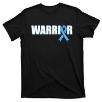 Prostate Cancer Warrior Light Blue Ribbon T-Shirt