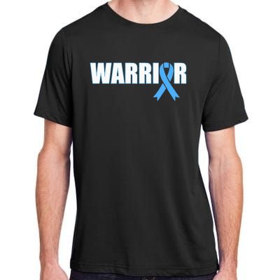 Prostate Cancer Warrior Light Blue Ribbon Adult ChromaSoft Performance T-Shirt