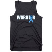 Prostate Cancer Warrior Light Blue Ribbon Tank Top