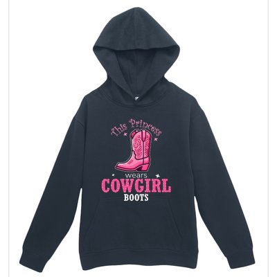 Princess Cowgirl Wears Western Cowboy Boots Farm Urban Pullover Hoodie