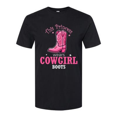 Princess Cowgirl Wears Western Cowboy Boots Farm Softstyle® CVC T-Shirt