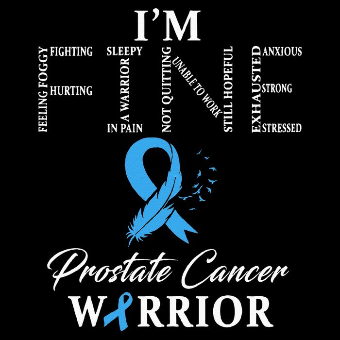 Prostate Cancer Warrior Im Fine Drawstring Bag