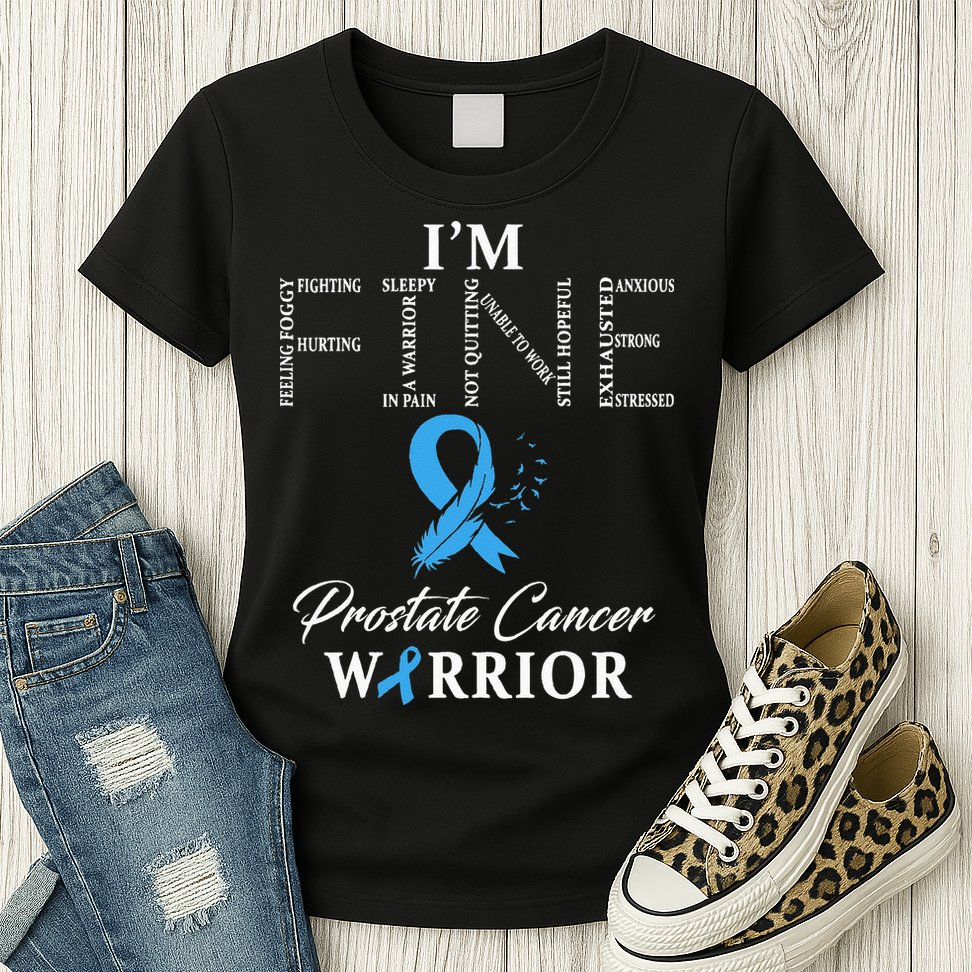 Prostate Cancer Warrior Im Fine Womens T-Shirt