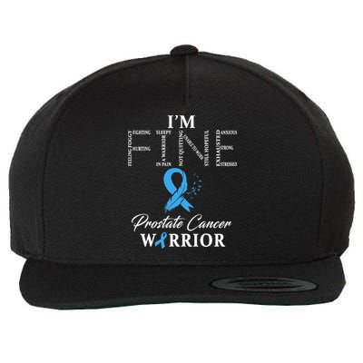 Prostate Cancer Warrior Im Fine Wool Snapback Cap