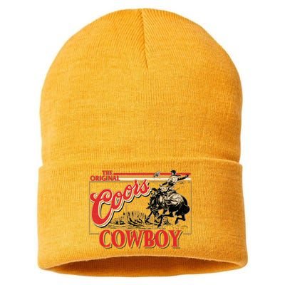 Punchy Cowboy Western Country Cattle Cowboy Cowgirl Rodeo Sustainable Knit Beanie