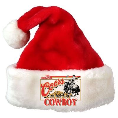 Punchy Cowboy Western Country Cattle Cowboy Cowgirl Rodeo Premium Christmas Santa Hat