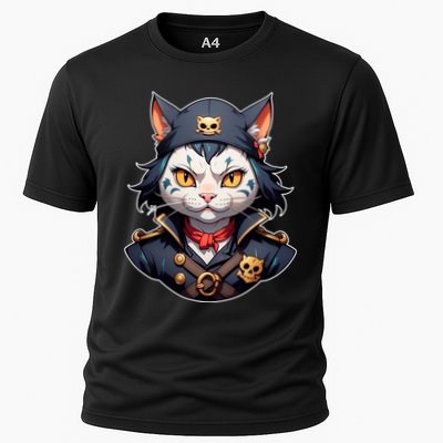 Pirate Cat With Bandana Performance Shirt