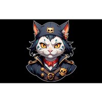 Pirate Cat With Bandana Bumper Sticker