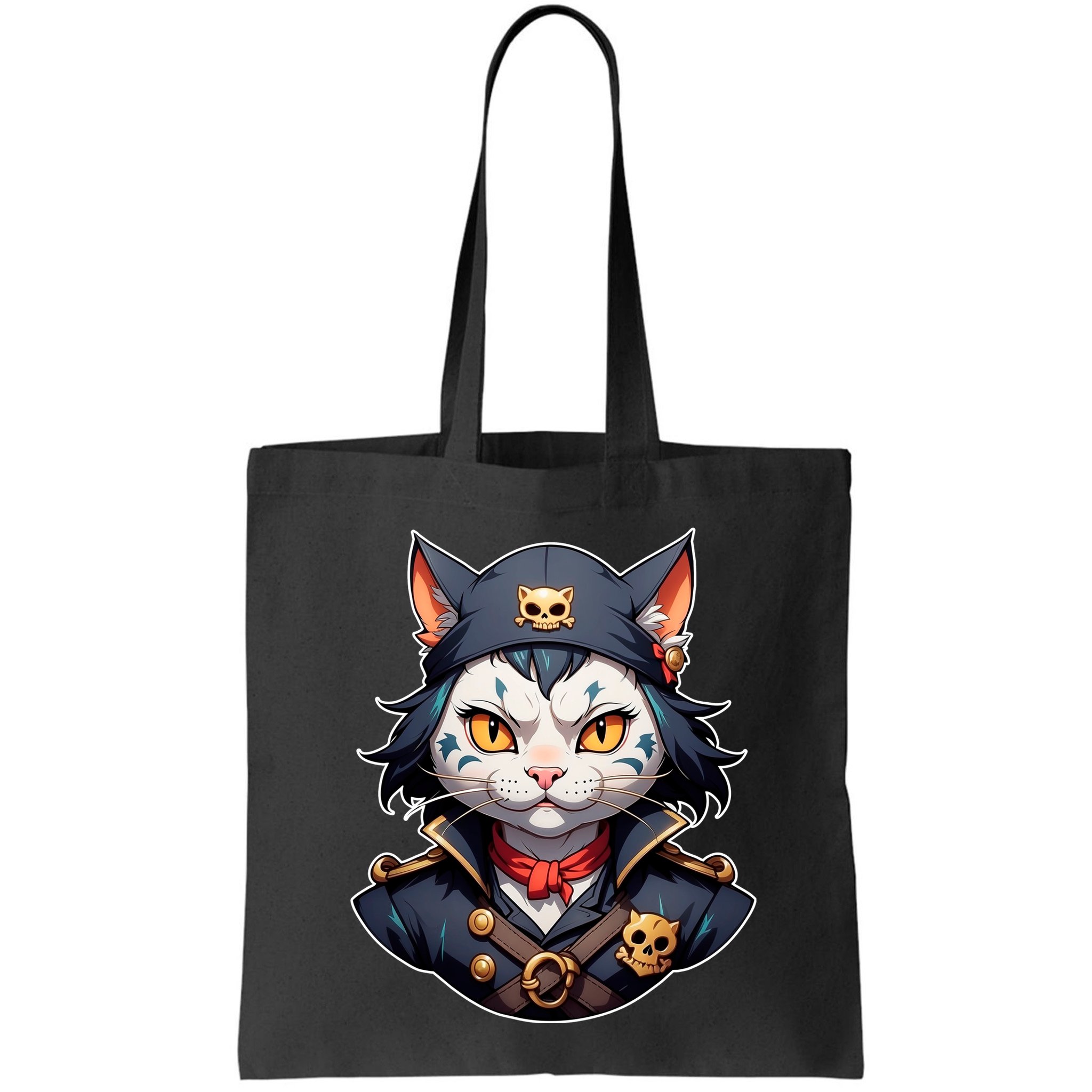 Pirate Cat With Bandana Bag