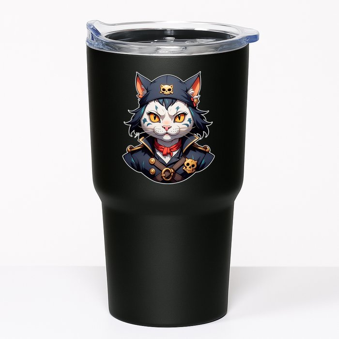 Pirate Cat With Bandana Tumbler