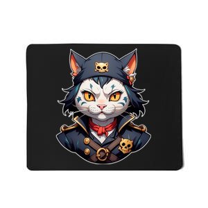 Pirate Cat With Bandana Mousepad