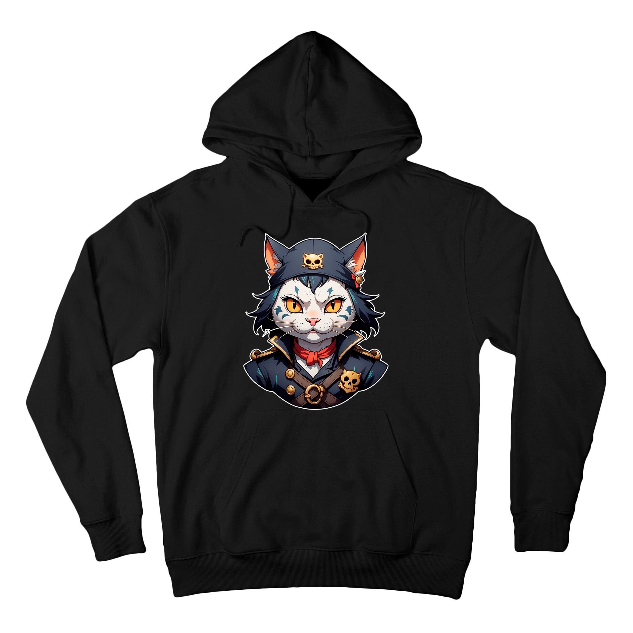 Pirate Cat With Bandana Tall Hoodie