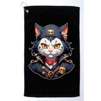 Pirate Cat With Bandana Golf Towel