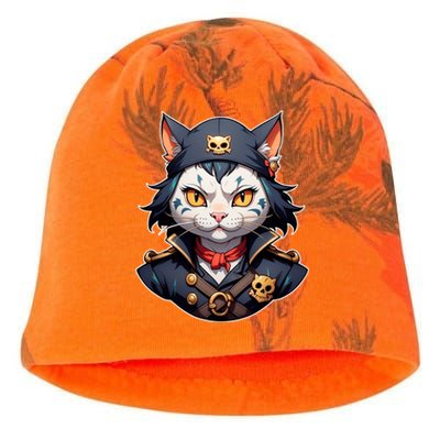 Pirate Cat With Bandana Kati - Camo Knit Beanie