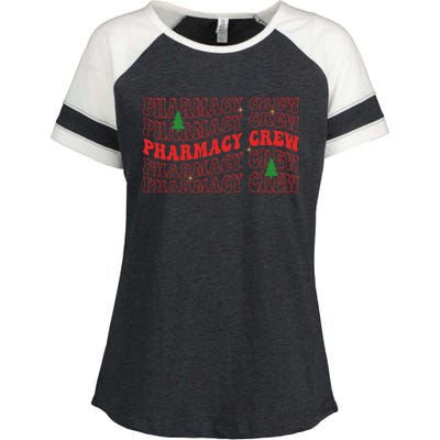 Pharmacy Crew Xmas Pharm Tech Pharmacist Christmas Meaningful Gift Enza Ladies Jersey Colorblock Tee