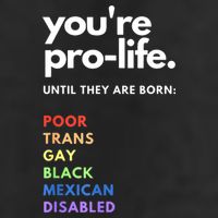 Pro Choice You're ProLife Until They Are Born Adult Drive Performance Visor