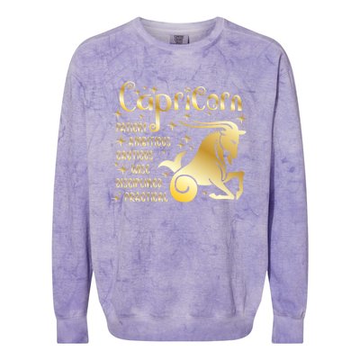 Personality Capricorn Zodiac Gift Colorblast Crewneck Sweatshirt