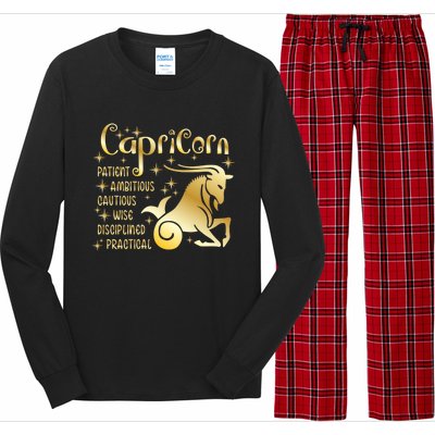 Personality Capricorn Zodiac Gift Long Sleeve Pajama Set