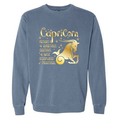 Personality Capricorn Zodiac Gift Garment-Dyed Sweatshirt