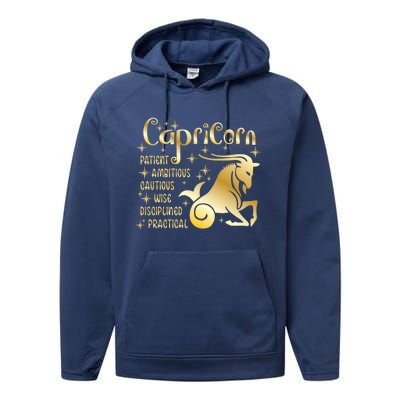 Personality Capricorn Zodiac Gift Performance Fleece Hoodie