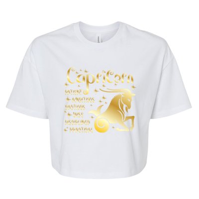 Personality Capricorn Zodiac Gift Bella+Canvas Jersey Crop Tee