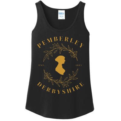 Pemberley Derbyshire 1813 Pride And Prejudice Jane Austen Ladies Essential Tank