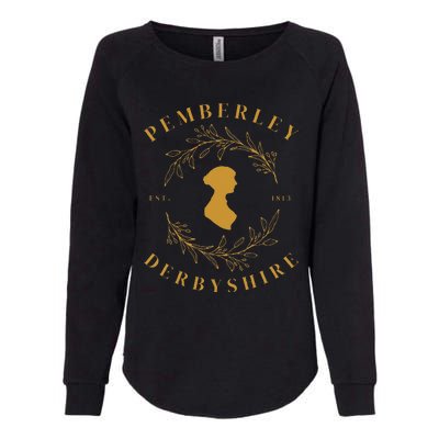 Pemberley Derbyshire 1813 Pride And Prejudice Jane Austen Womens California Wash Sweatshirt