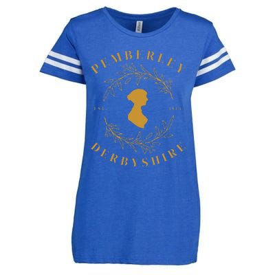 Pemberley Derbyshire 1813 Pride And Prejudice Jane Austen Enza Ladies Jersey Football T-Shirt