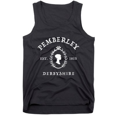 Pemberley Derbyshire 1813 Pride and Prejudice Jane Austen  Tank Top