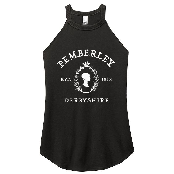 Pemberley Derbyshire 1813 Pride and Prejudice Jane Austen  Women's Perfect Tri Rocker Tank