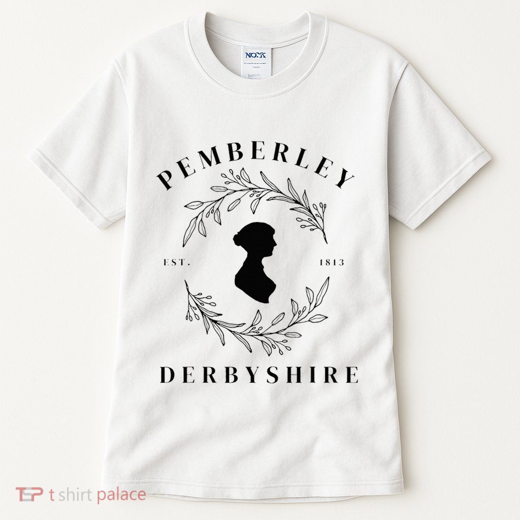 Pemberley Derbyshire 1813 Pride and Prejudice Jane Austen Tall T-Shirt
