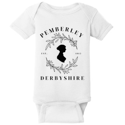 Pemberley Derbyshire 1813 Pride and Prejudice Jane Austen Baby Bodysuit