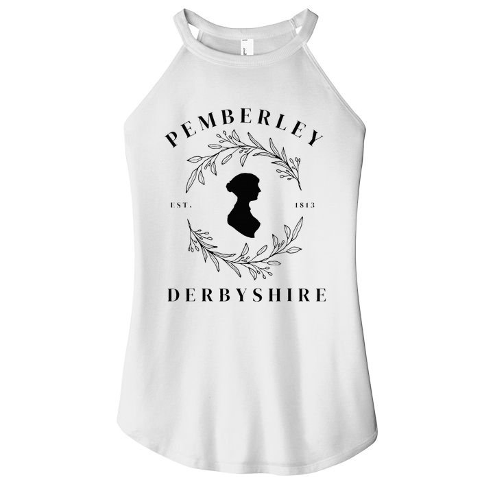 Pemberley Derbyshire 1813 Pride and Prejudice Jane Austen Women's Perfect Tri Rocker Tank