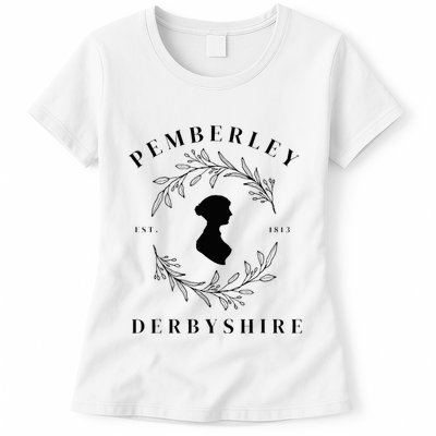 Pemberley Derbyshire 1813 Pride and Prejudice Jane Austen Womens T-Shirt